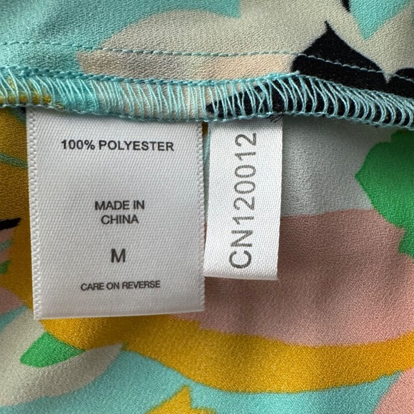 NY&C 7th Avenue Halter Floral Top | Size Medium Sleeveless Summer Blouse - Picture 7 of 8